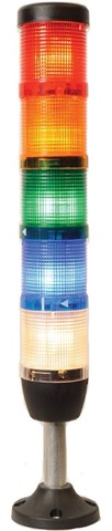 IK Series Five Level 220V AC 100mm Tube Plastic Base LED Tower 50mm