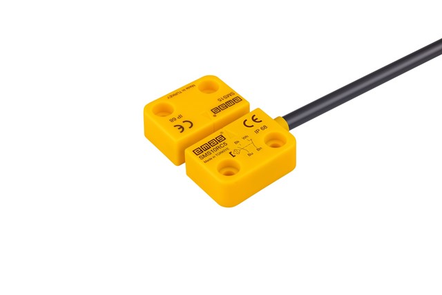 Plastik Sağ Çıkış 1NC+1NO 5mm 5m Kablolu 22 mm Manyetik Kapı Switch