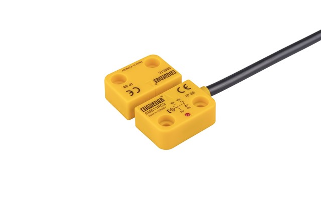 Plastik Sağ Çıkış 1NC+1NO 5mm LED'li 2m Kablolu 22 mm Manyetik Kapı Switch